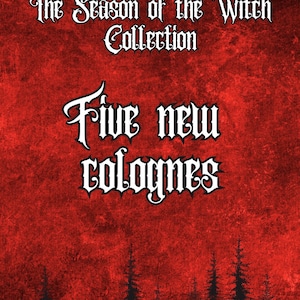 The Season of the Witch Colognes - Five masculine cologne oils in 10 ml glass rollerball bottles
