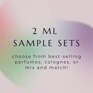 Fragrance Discovery Sample Set • Perfume or Cologne • 2ml Sample Vials of Bestsellers - quantity of 3 or 6