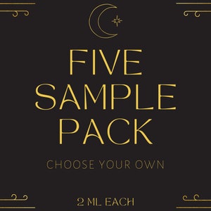 Choose Five Samples - Perfume Oil Samples in 2 ml Vials