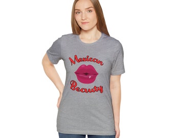 Mexican Beauty Kiss Unisex Jersey Short Sleeve Tee