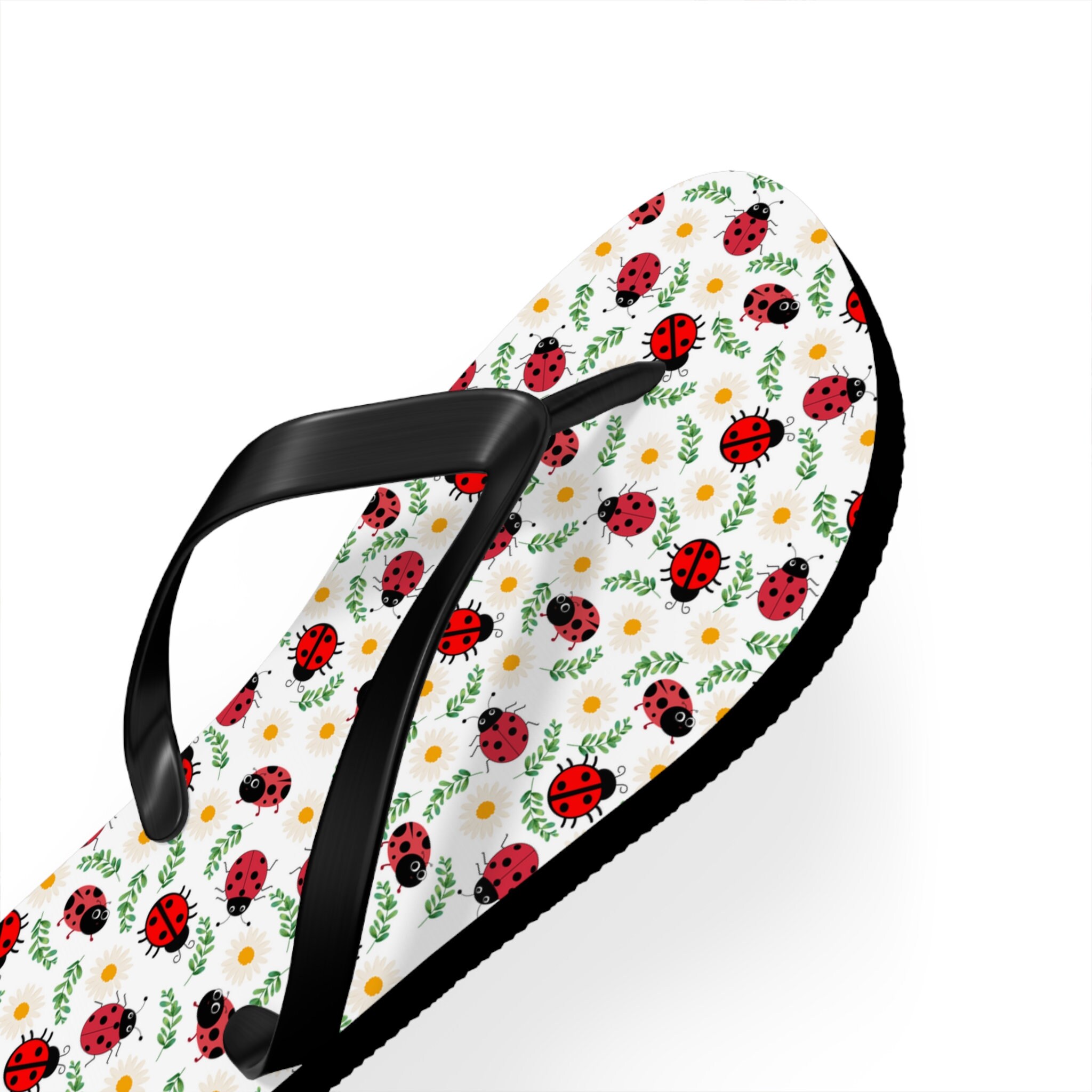 Ladybug Flip Flops Etsy