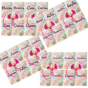 Lot Oracle de 104 cartes avec les mots qui les accompagnent