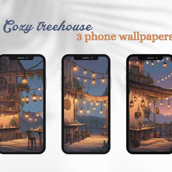 “Cozy Treehouse” Wallpapers | Smartphone wallpapers | Cozy treehouse | iPhone | Design