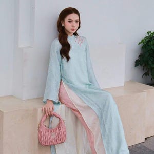 chinese dress ladies Tiered Tunic Dress, S main image 1