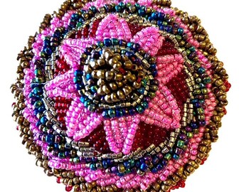 Pink Star Beaded Pastie