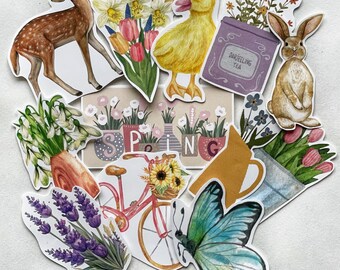 Planner Stickers Spring Stickers Set Hand-cut Stickers