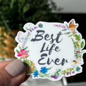 Best Life Ever Vinyl Sticker 5x6cm Best Life Ever JW Sticker Pioneer Gift LDC Gift Sticker Phone Sticker Laptop Decal Waterbottle Sticker