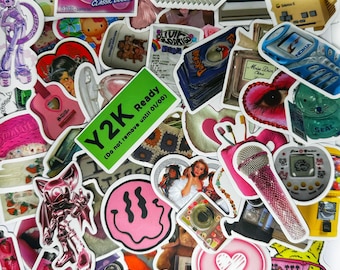 Y2K Aesthetic Sticker Bundle: 90s Throwback Stickers