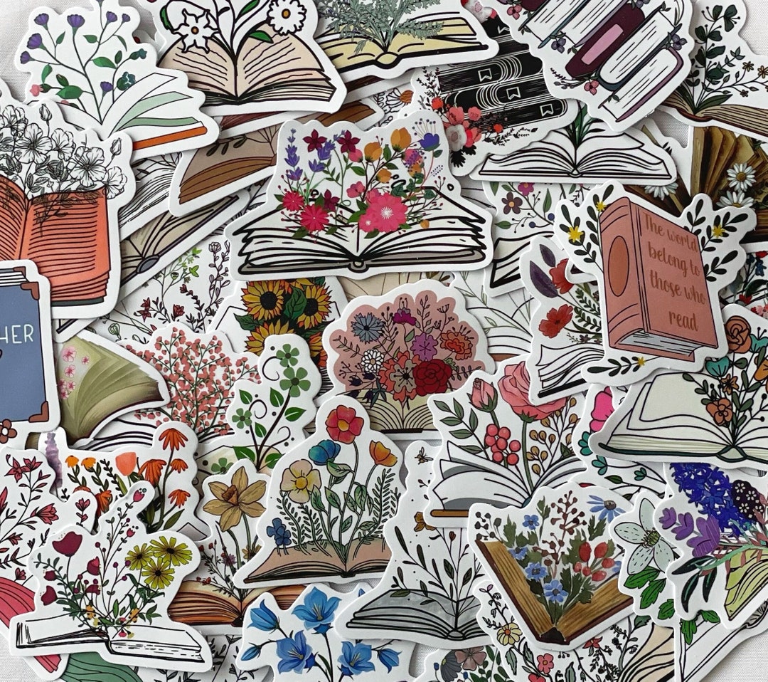 Sticker Book Decorations Book Lover Sticker Pack | Reading Stickers | Booktok Aesthetic | Kindle ...