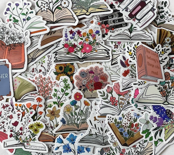 Book Lover Sticker Pack | Reading Stickers | Booktok Aesthetic | Kindle & Laptop Vinyl Decals | Gift for Readers