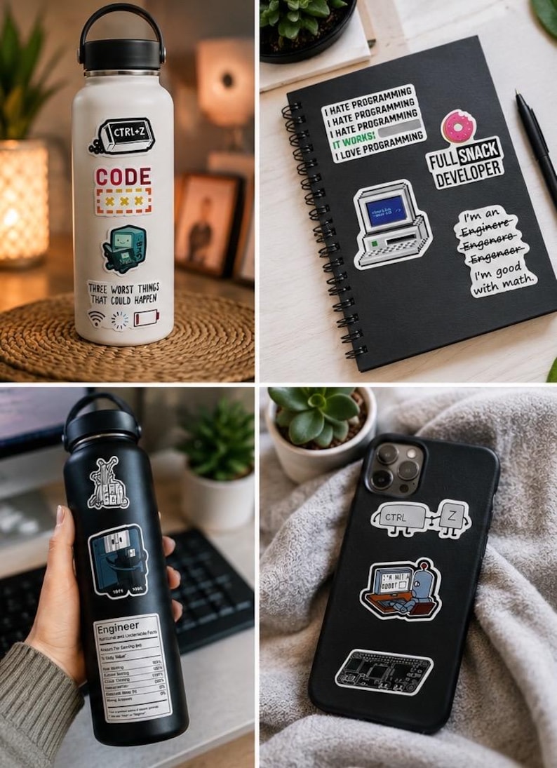 Plc Computer Decals Programmer Stickers | Funny Coding Meme Vinyl Sticker Pack | Waterproof ...