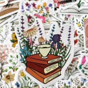 Pack d'autocollants pour amoureux des livres | Autocollants de lecture | Booktok Esthétique | Stickers en vinyle pour Kindle et ordinateur portable | Cadeau pour les lecteurs image 3