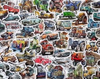 SUPERFINDINGS 7 Adesivi 3D Animali Per Auto - Decalcomanie In Vinile Colorate Per Auto, Camion, Laptop