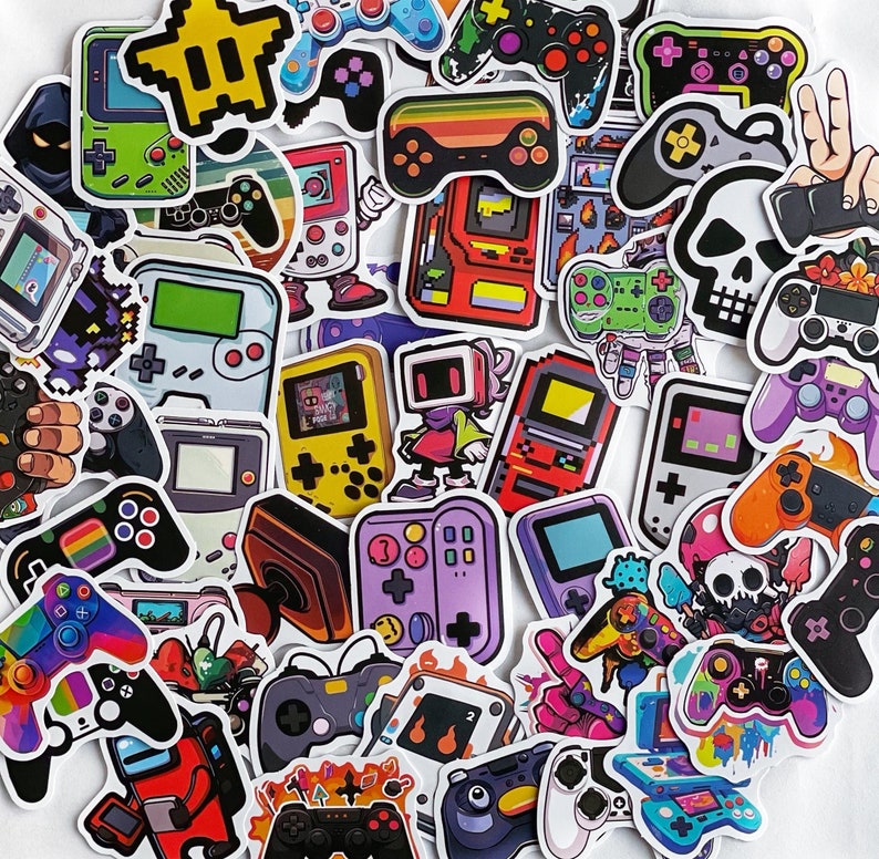 Gamer Sticker Pack Gamer Gift Laptop Stickers Waterproof Stickers Decals image 1