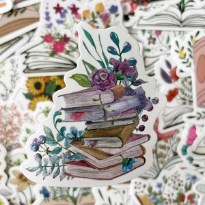 Pack d'autocollants pour amoureux des livres | Autocollants de lecture | Booktok Esthétique | Stickers en vinyle pour Kindle et ordinateur portable | Cadeau pour les lecteurs image 2