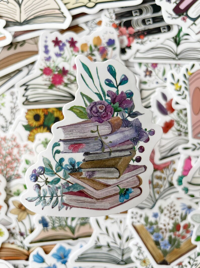 Pack d'autocollants pour amoureux des livres | Autocollants de lecture | Booktok Esthétique | Stickers en vinyle pour Kindle et ordinateur portable | Cadeau pour les lecteurs image 2