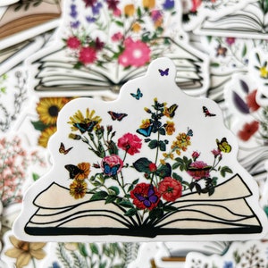 Pack d'autocollants pour amoureux des livres | Autocollants de lecture | Booktok Esthétique | Stickers en vinyle pour Kindle et ordinateur portable | Cadeau pour les lecteurs image 5