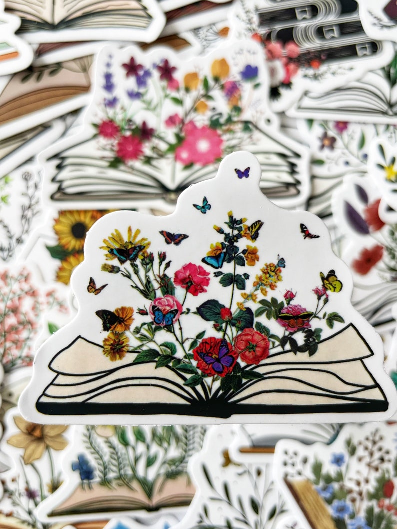Pack d'autocollants pour amoureux des livres | Autocollants de lecture | Booktok Esthétique | Stickers en vinyle pour Kindle et ordinateur portable | Cadeau pour les lecteurs image 5
