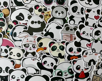 Panda Stickers – Surprise Waterproof Decals for Planners, Laptops, Journals