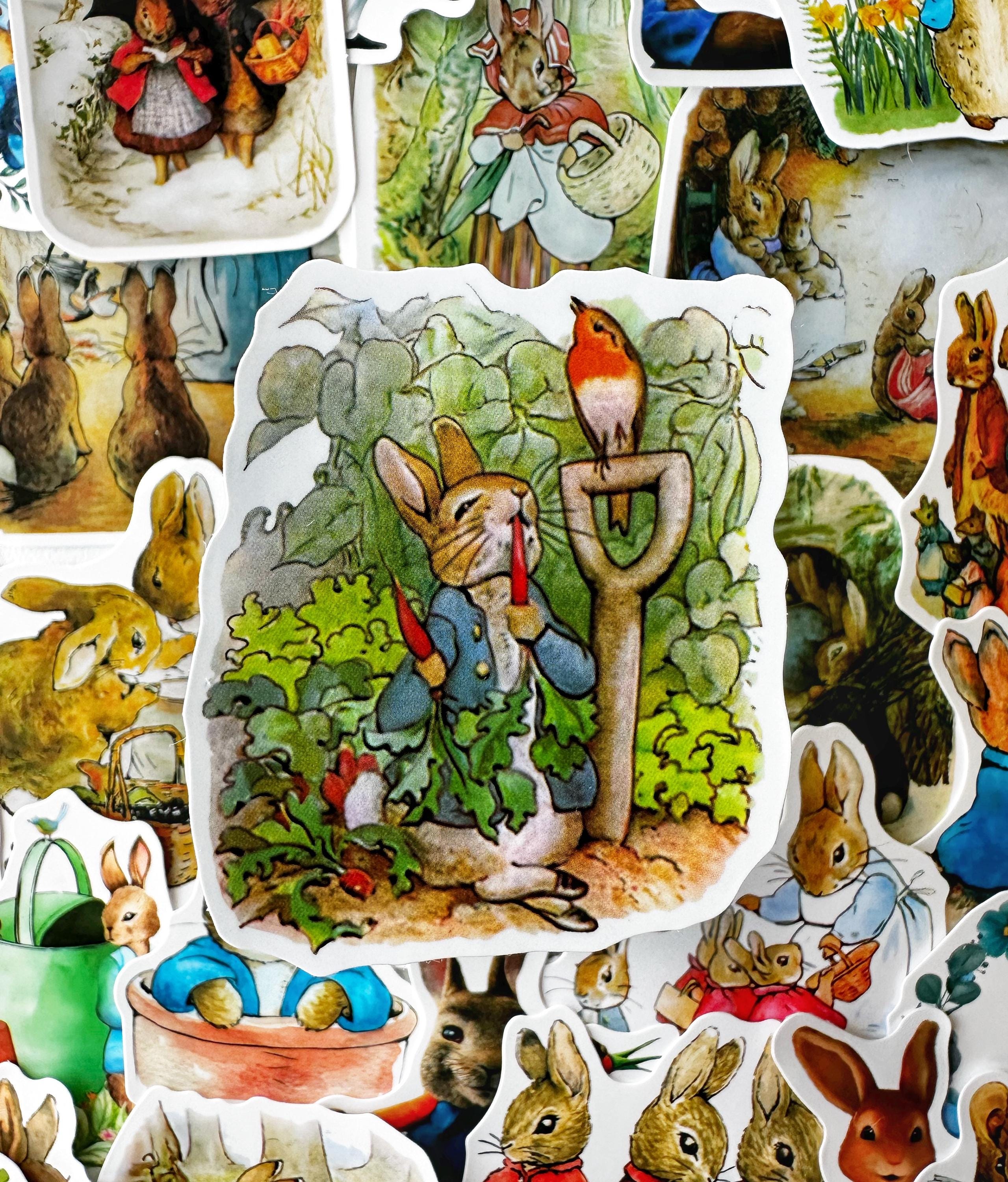 Peter Rabbit Stickers Vinyl Waterbottle Stickers Crafting Scrapbook ...