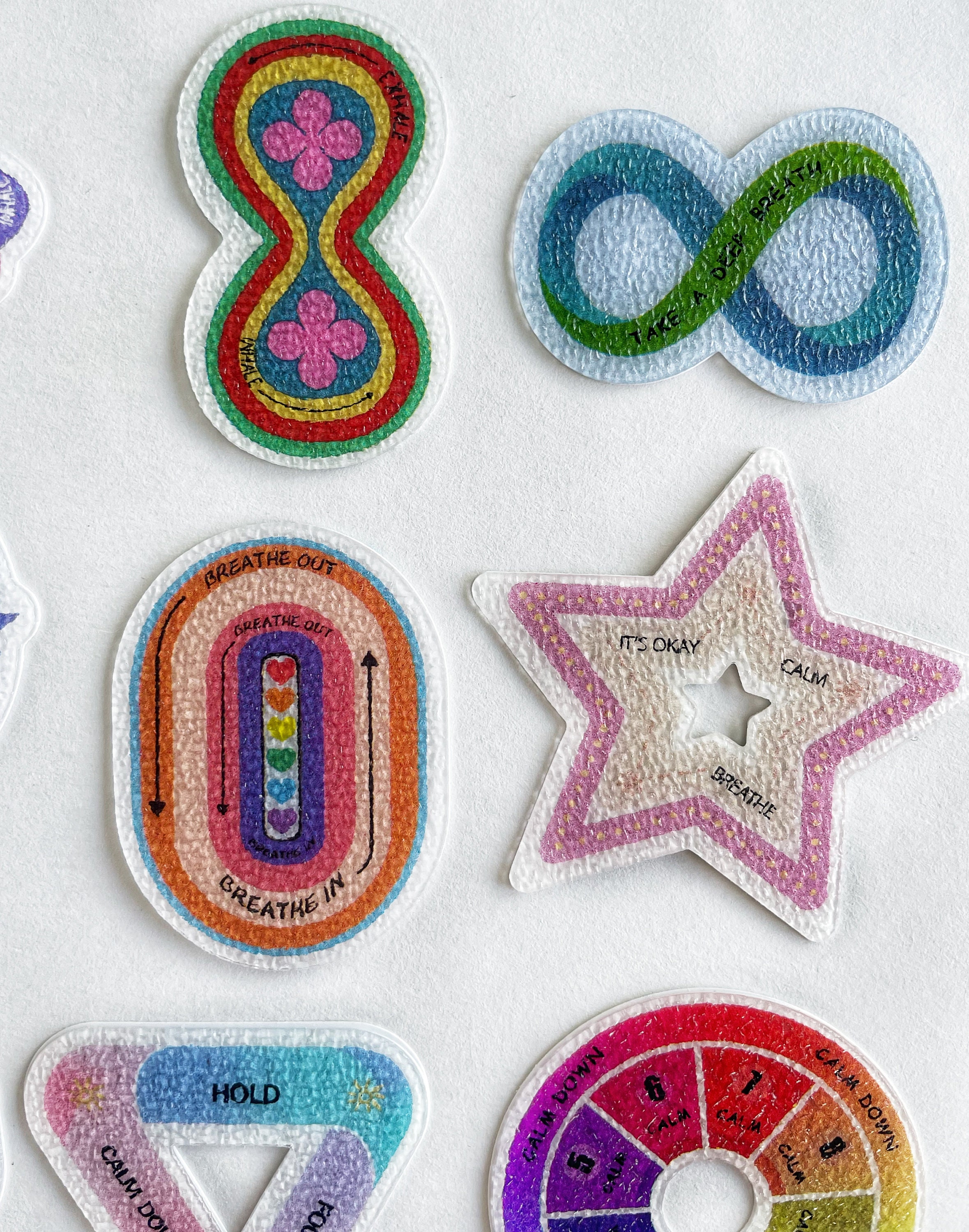 Textured Sensory Stickers: Calming Fidget Decals - Etsy UK