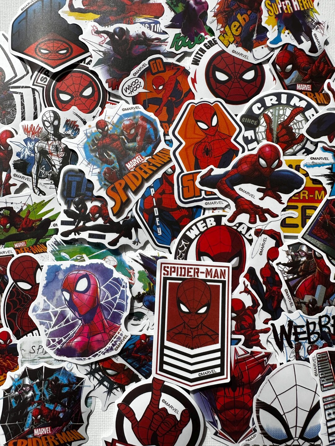Spidermn Sticker Spiderman Character Stickers, Movie Surprise Pack - Etsy
