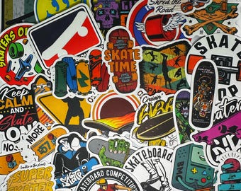 Skateboard Vinyl Sticker Pack: Surprise Skateboarder Decals