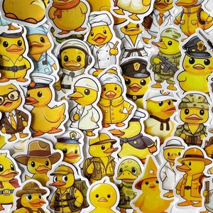 Surprise Rubber Duck Stickers: Waterproof Vinyl Decals