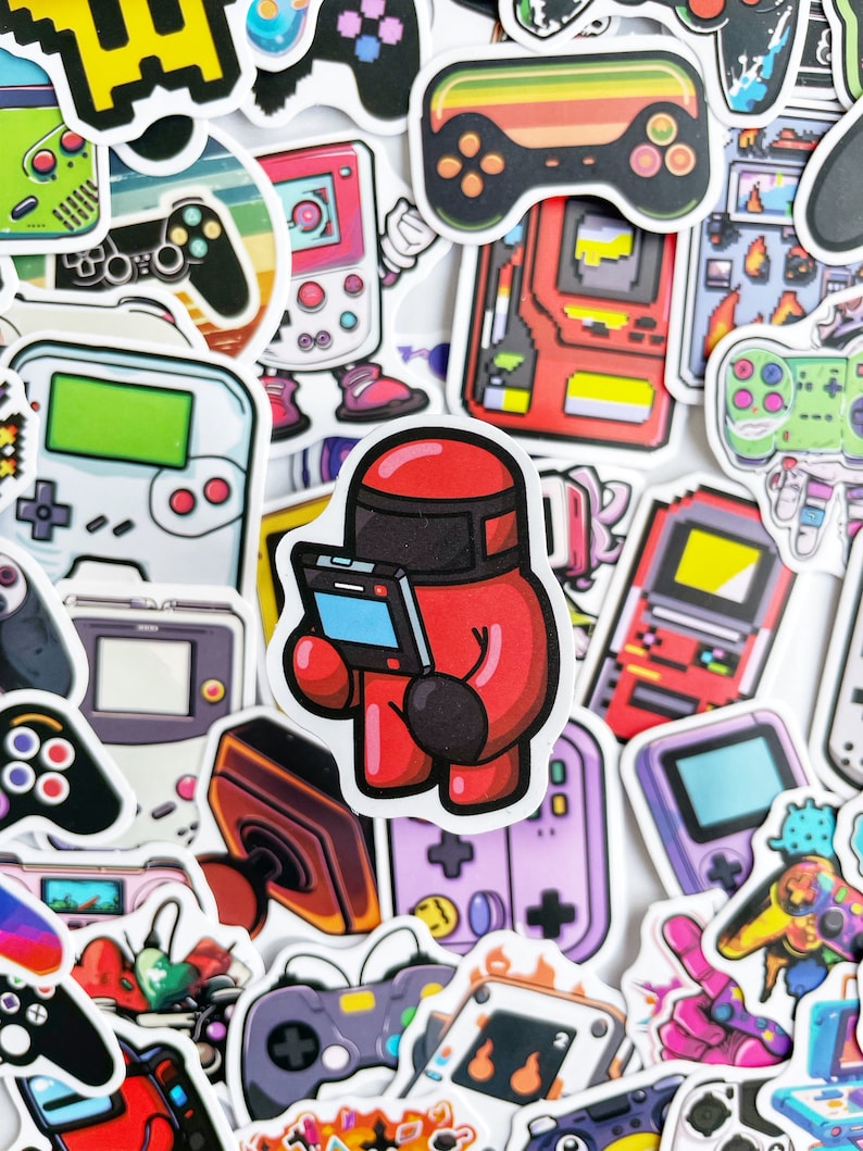 Gamer Sticker Pack Gamer Gift Laptop Stickers Waterproof Stickers Decals image 4