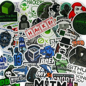 Cyberpunk Hacker Vinyl Stickers: Surprise Sticker Pack