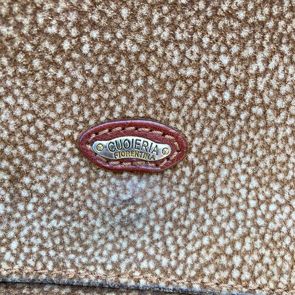Vintage Genuine Leather cross body purse Cuoieria Florentina