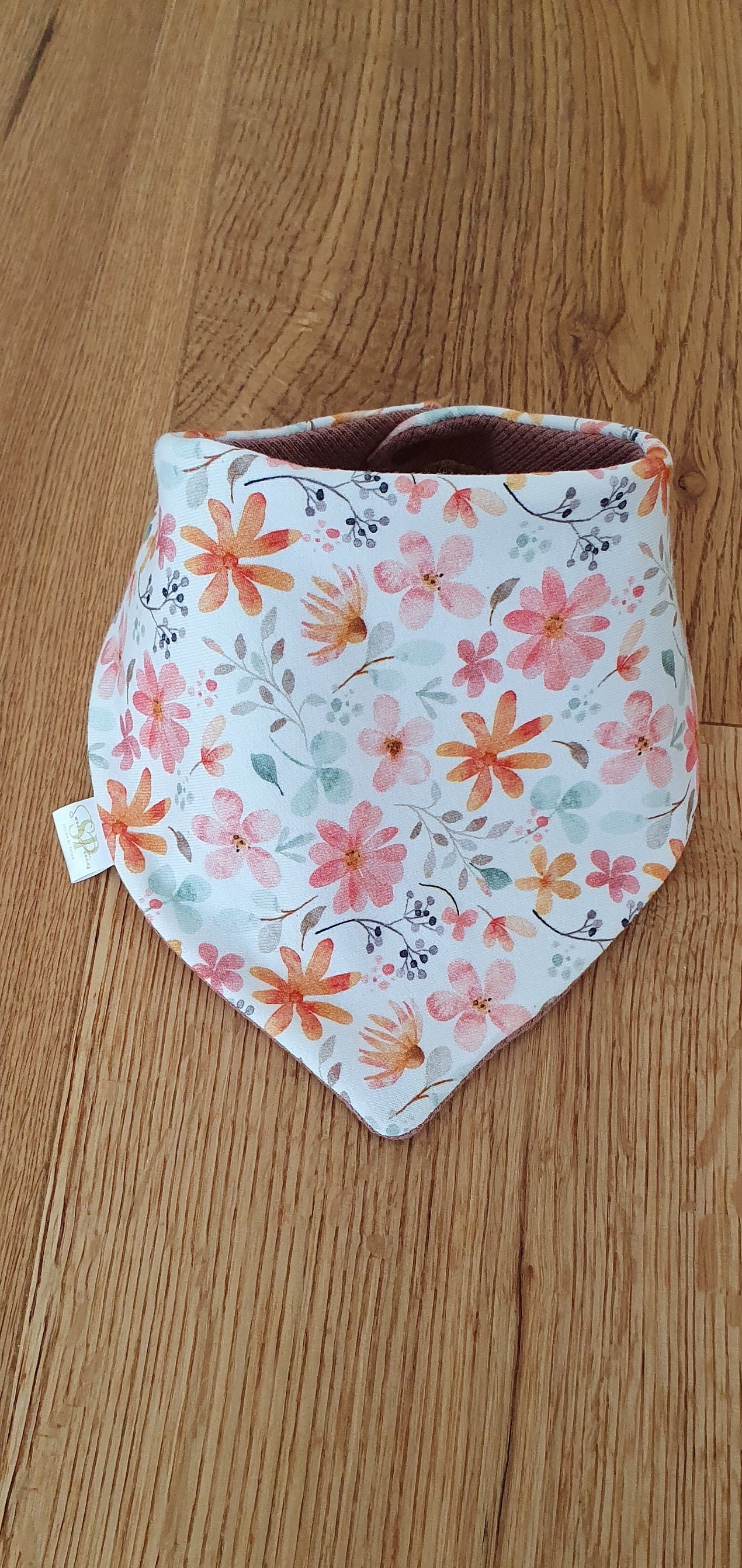 Foulard Triangle Bébé Garçon F&F – Bleu Motif Géométrique – 6-12 Mois