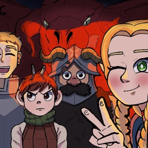 A4 dungeon meshi print