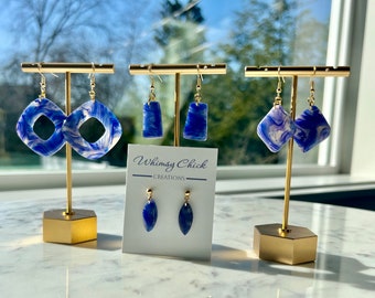 Faux Beach Glass Earrings | Semi Translucent Earrings | Fun Summer Earrings | Nickel Free