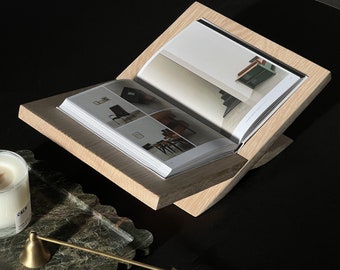 Plans de construction du support à livre ouvert PDF | Plans d'exposition de livres en bois | Modèle de menuiserie bricolage