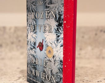 El río congelado / Bordes nevados pintados de rojo personalizado, selección del club de lectura