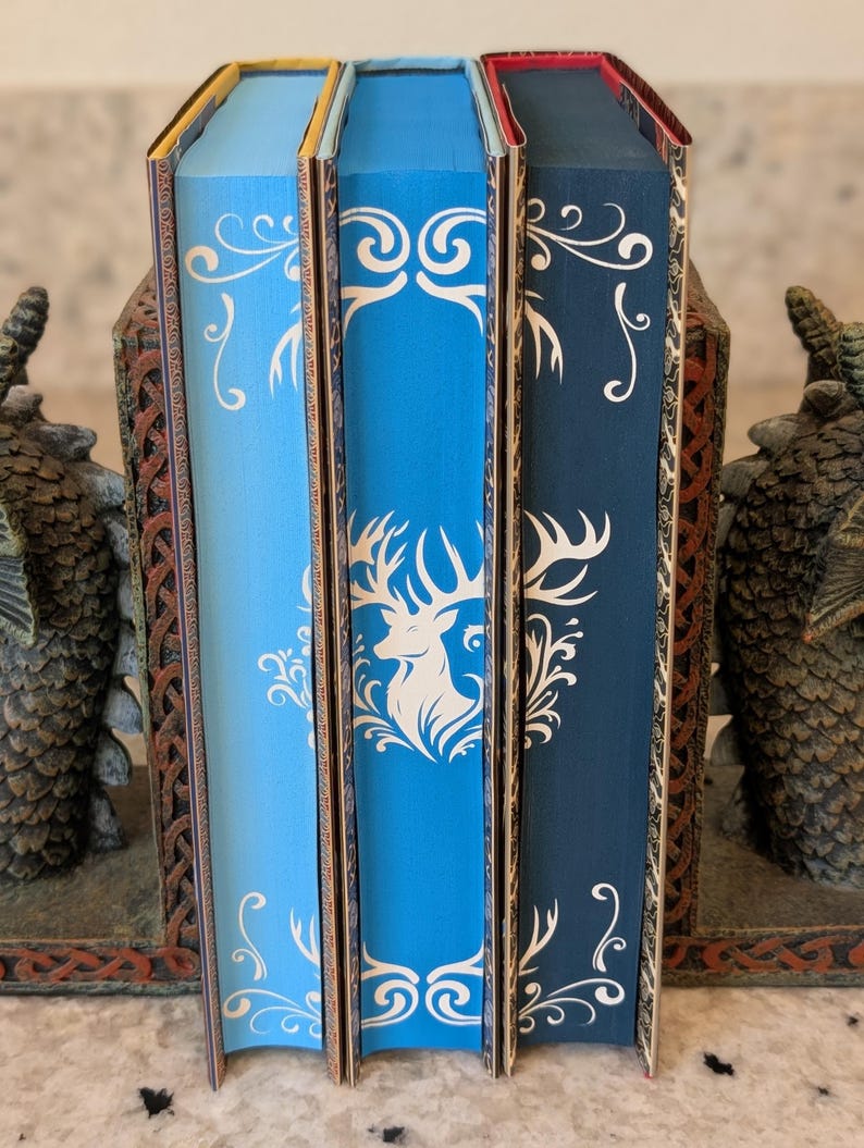Trilogía Sombra y Hueso con bordes rociados personalizados, Fantasía, Libros de Edición Especial imagen 5
