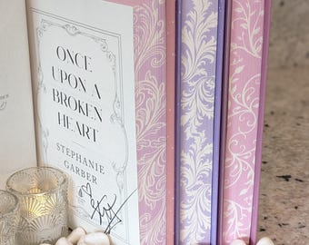 OUABH Sprayed Edges SIGNED by Stephanie Garber: Once Upon a Broken Heart Pastel Pink and Purple Special Edition Books