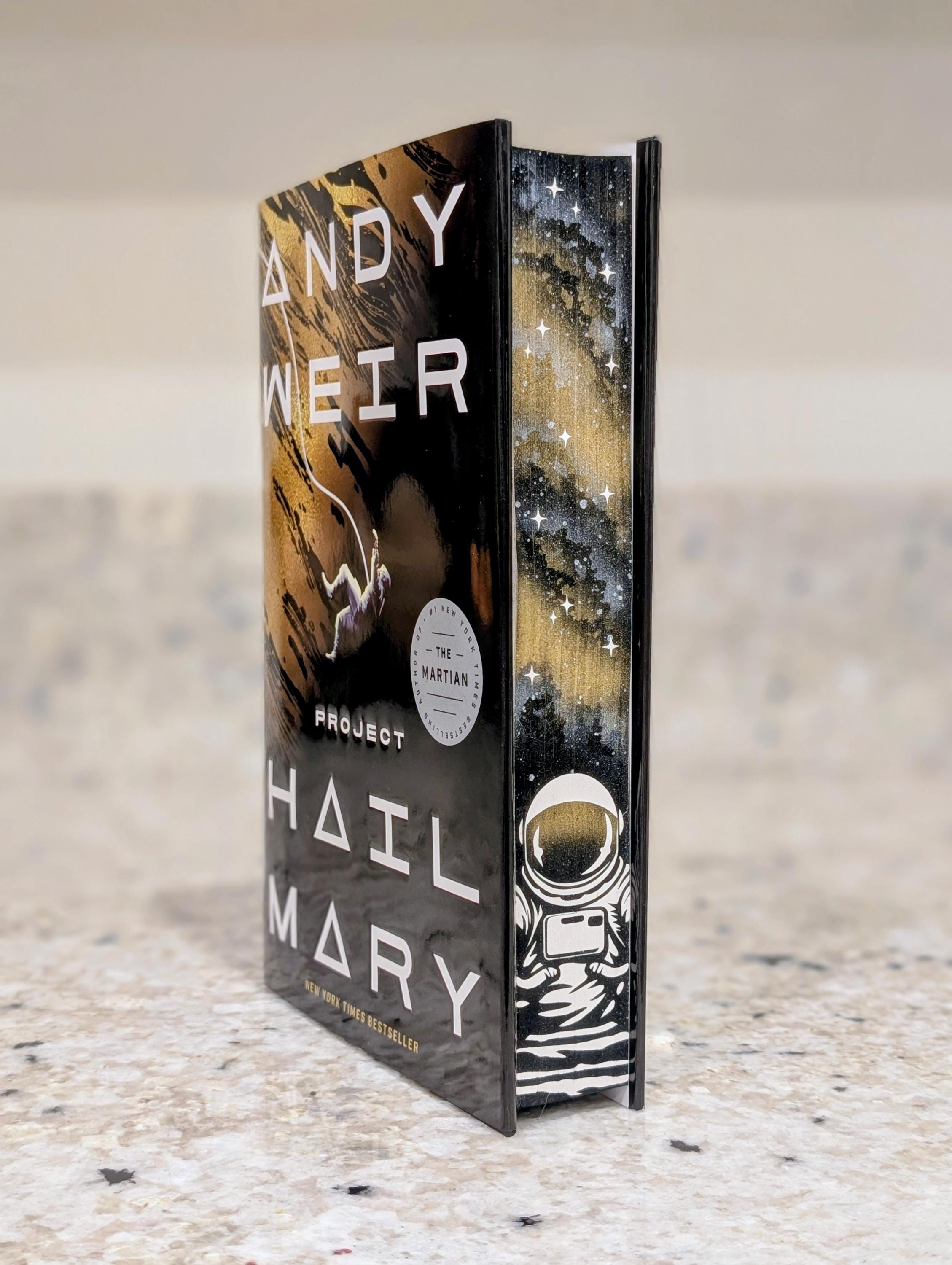 Project Hail Mary Special Edition Book, Space Sprayed Edges, Sci