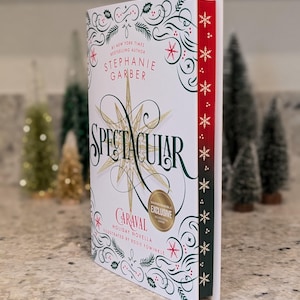 SIGNED Barnes & Noble Exclusive Edition of Spectacular by Stephanie Garber, custom sprayed and stenciled edges, special edition books, gifts
