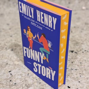 Historia divertida de Emily Henry con bordes personalizados rociados en amarillo con limones, libros de edición especial, ficción romántica, regalos para amantes de los libros, éxito de ventas