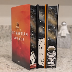 Andy Weir Sprayed Edges Set: The Martian, Project Hail Mary, Artemis | Special Edition Sci-Fi Books