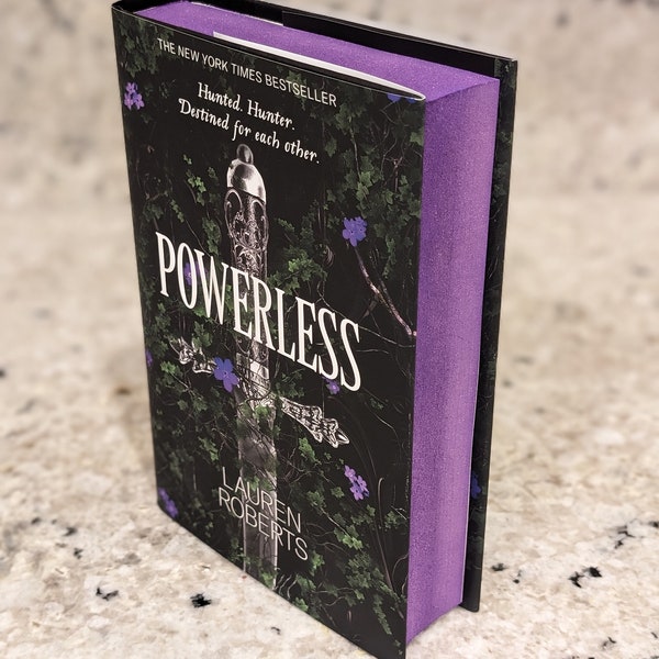 Powerless by Lauren Roberts w/ iridescent purple edges