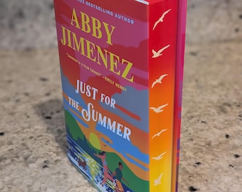 Just for the Summer by Abby Jimenez: Custom Sprayed Edge Romance Book