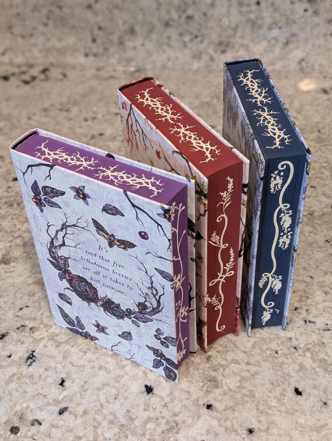 洋書 BELLADONNA series with sprayed edges Belladonna Series Sprayed and Stenciled Edges - Etsy