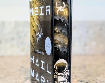Libro de edición especial del Proyecto Ave María, Bordes con efecto de pulverización espacial, Ciencia ficción, Andy Weir