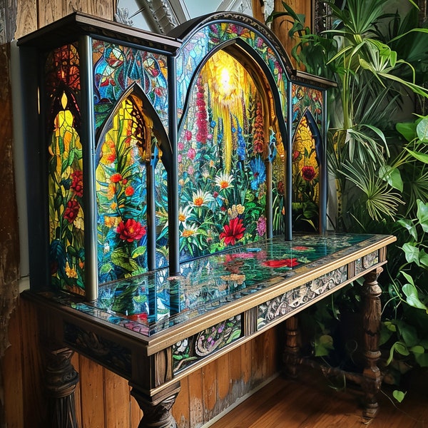 Hand Painted Glass Altars in Spiritual Symphony