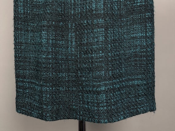 Prada Milano Ladies Green Wool Check Plaid Skirt … - image 2