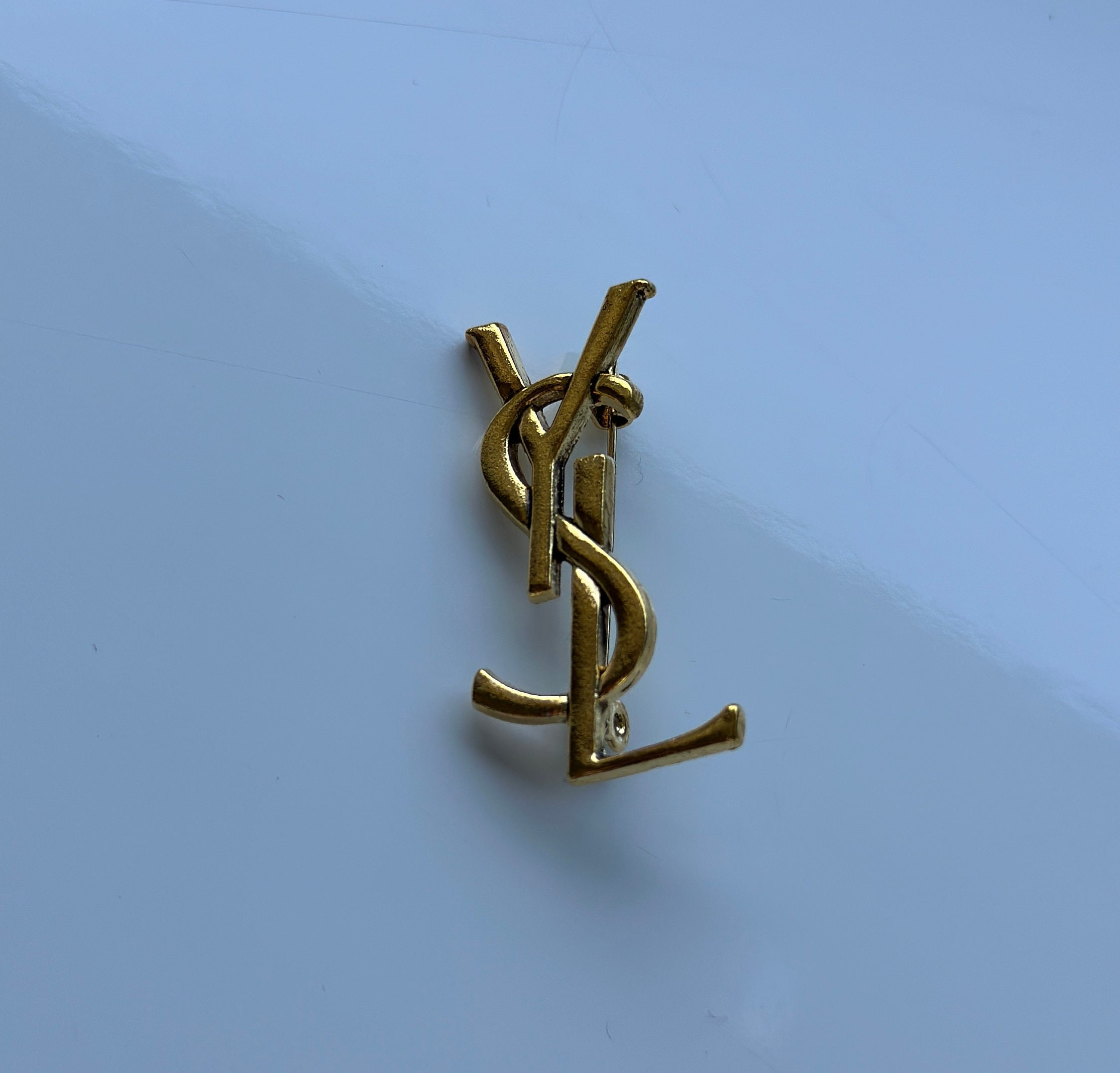 Ysl Metal Logo - Etsy