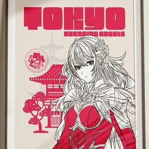 Tokyo Anime Poster: Manga Character Art (Digital Download, Print-Ready Artwork)